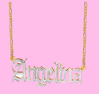 Old English Name Necklace