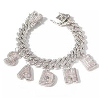 Iced Out Baguette Charm Cuban